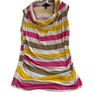 Fenn Wright Manson Striped Sleeveless Cowl Neck Top – Size S